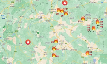 Активни пожари во битолскиот, струмичкиот, кумановскиот и штипскиот регион