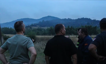 Груби и Ангелов на терен ја следеа состојбата со пожарите во Кумановско