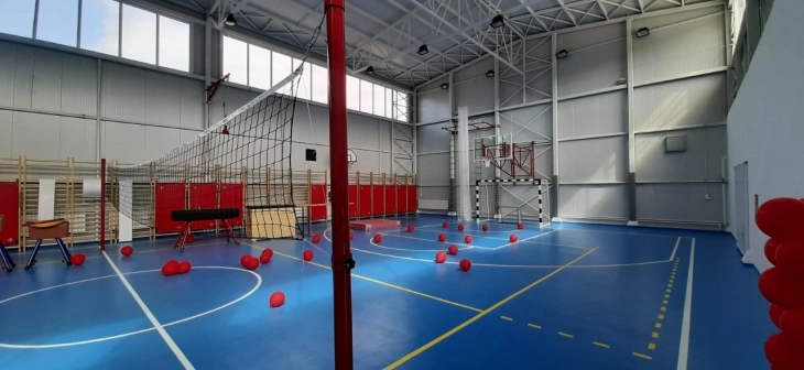 Пуштена во употреба спортска сала за oсновното училиште во тетовско Јегуновце 