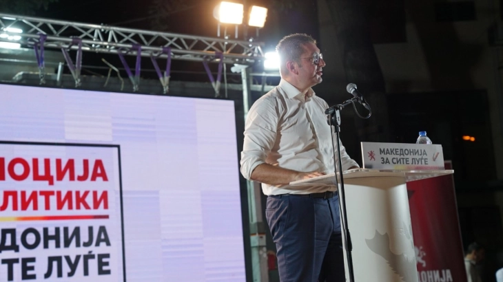 Мицкоски: Соработката на ВМРО-ДПМНЕ со Алијанса за Албанците и Алтернатива ќе ја победи коалицијата СДСМ-ДУИ