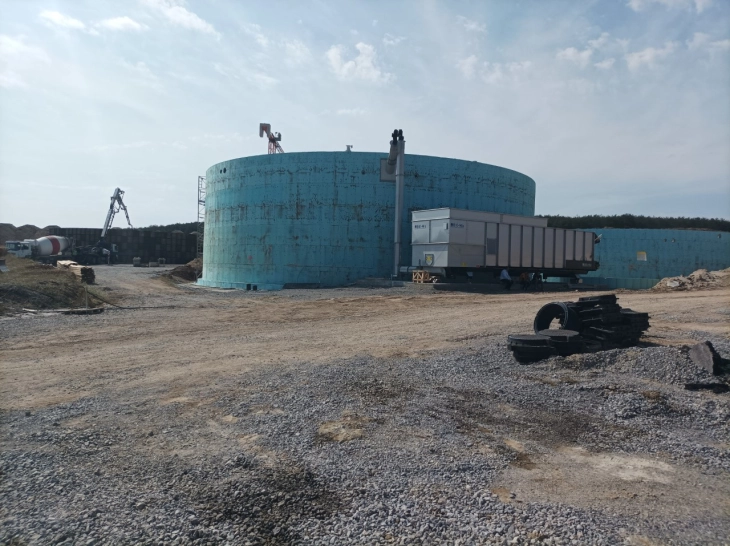 Биогасната електрана Сарамзалино ќе биде пуштена во април, градежните активности во тек