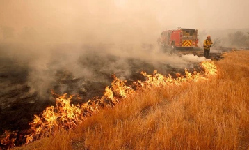 Опожарени повеќе ниви во близина на село Србица