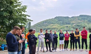 Кандидатот за градоначалик на Македонска Каменица од СДСМ и коалицијата Соња Стаменкова на средба со спортисти и спортски работници