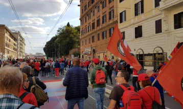 Антифашистички протест во Рим