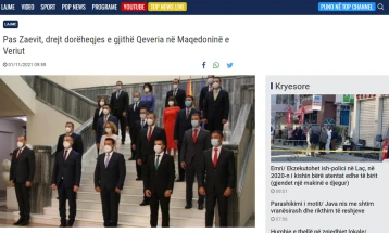 Албанските медиуми за оставката на премиерот Заев