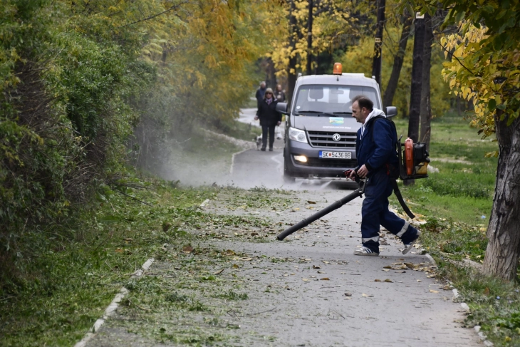 Во тек е расчистување на трим патеката во Кисела Вода