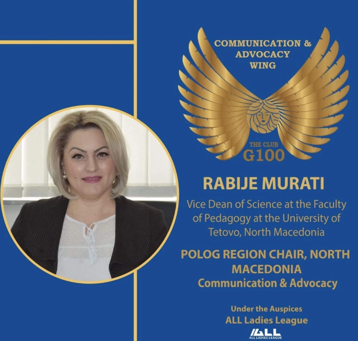 Тетовската професорка Рабије Мурати дел од листа на 100 највлијателни жени во светот
