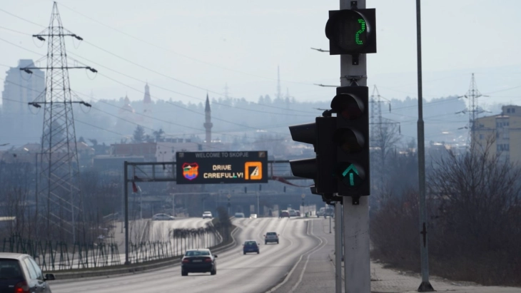 Поставени бројчаници на семафори на булеварот „Христијан Тодоровски Карпош“ во Скопје
