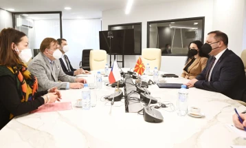 Средба на министерот Спасовски со новиот амбасадор  на Чешката Република Јарослав Лудва