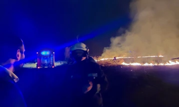 Изгаснат пожарот кај трафостаницата во Пинтија, нормализирано снабдувањето со струја во Скопје