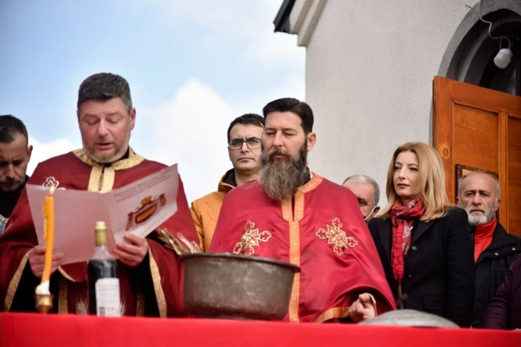 Арсовска на традиционалното одбележување на празникот Св.Трифун во село Кучково