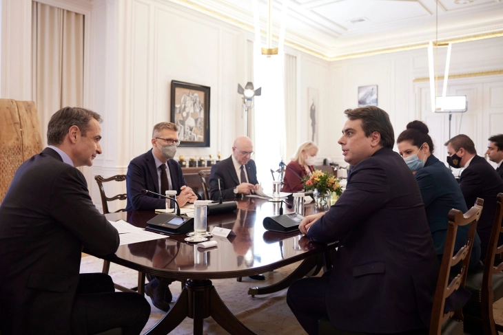 Украина, Западен Балкан, снабдувањето со природен гас теми на средбата на Мицотакис со бугарската делегација предводена од Василев  