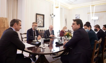 Украина, Западен Балкан, снабдувањето со природен гас теми на средбата на Мицотакис со бугарската делегација предводена од Василев  