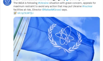 МААЕ повикува на максимална воздржаност во нуклеарните постројки на Украина