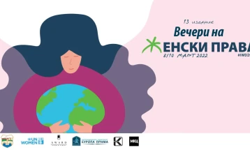 Град Скопје и средните училишта организираат активности во рамки на „Вечери на женски права 2022“
