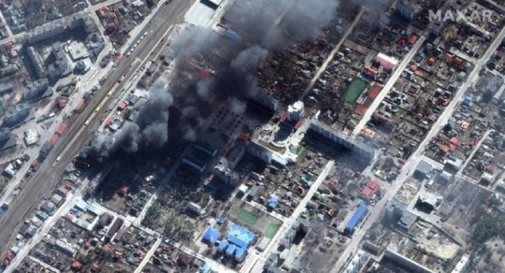 Порадите жестоките судири околу Изјум, голем дел од градот уништен