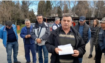 Протест на сопствениците на имот во заштитеното подрачје „Малешево“