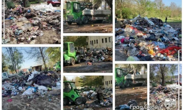 Расчистена голема дива депонија во општина Гази Баба