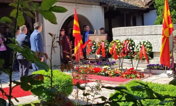 Со положување цвеќе на гробот на Гоце Делчев во црквата „Свети Спас“ одбележана смртта на великанот