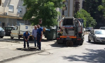 Пролетна акција на „ЈП Водовод и канализација“ во Општина Центар
