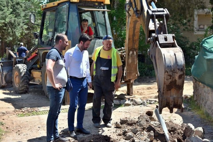 Во штипската населба Македонка се асфалтира улица