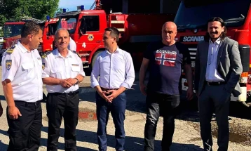 Со симулациска вежба одбележан Меѓународниот ден на пожарникарството во тетовската пожарна