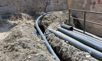 Продолжува замената на старата водоводна мрежа во Велес