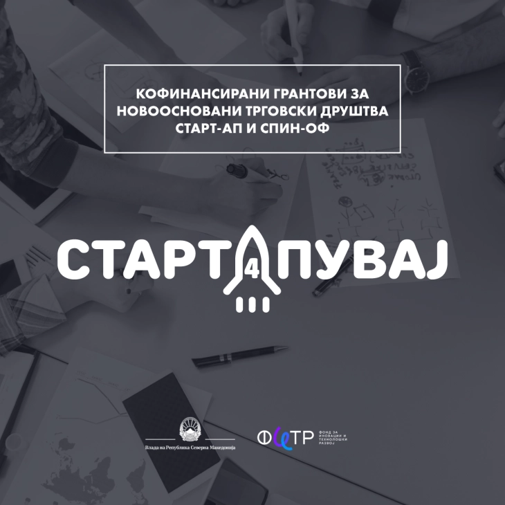 ФИТР го објави повикот„Стартапувај 4” за поддршка на македонскиот стартап еко систем