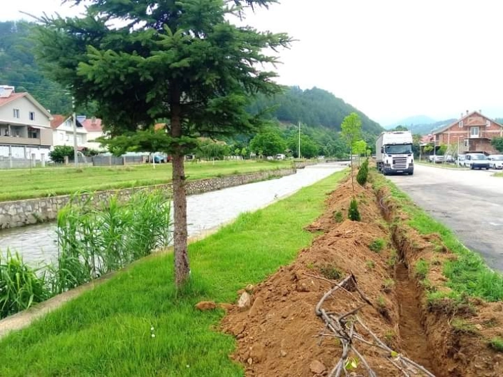 Во Македонска Каменица започнаа активности за осветлување на кејот на Каменичка Река