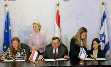 Египет и Израел ќе го зголемат снабдувањето со гас за ЕУ