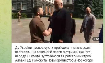 Средба во Киев на Зеленски со Абазовиќ и Рама, преку видео-врска се приклучи и Ковачевски