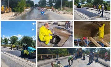 ЈП „Улици и патишта“: Санирано оштетувањето на мостот во Драчево