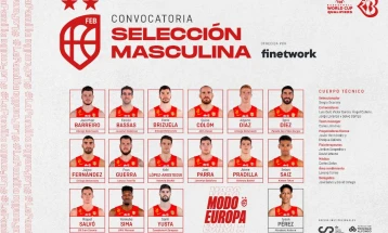 Скариоло одбра 15 кошаркари за дуелот со македонската репрезентација