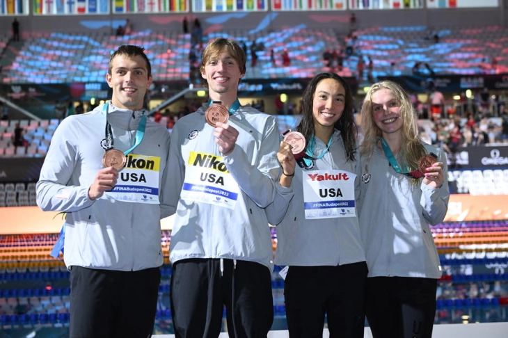 САД водат во Генералниот пласман на медалисти на СП во спортови на вода
