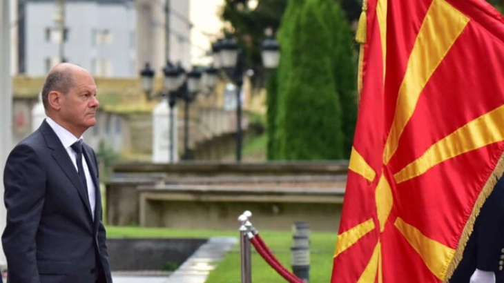 Шолц: Ние сакаме Северна Македонија да стане членка на ЕУ
