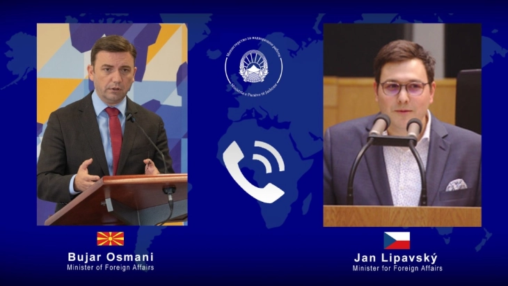 Телефонски разговор Османи - Липавски: Чешка е подготвена за брз старт на преговорите по одобрување на европскиот предлог