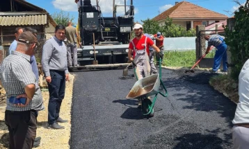 Асфалтирани улици во Марино и Дељадровци во општина Илинден