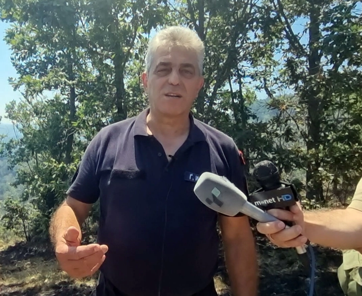 Стари суви трупци го отежнуваат целосното локализирање на пожарот во Малешевијата, за 17 часот закажан состанок на Управувачкиот комитет