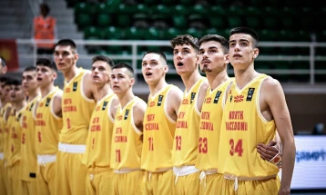 Македонските кошаркари поразени од Велика Британија на Европското јуниорско првенство