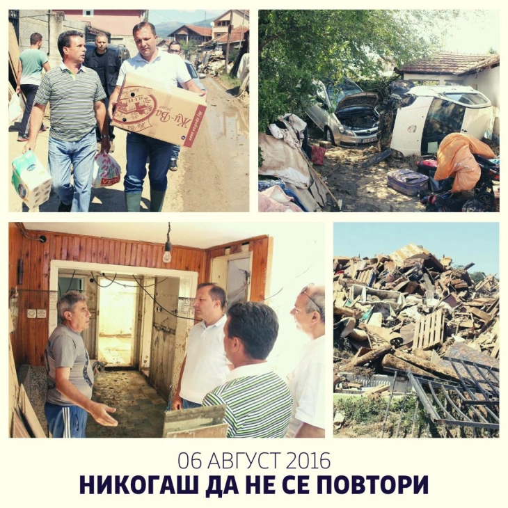 Спасовски: Шест години од катастрофалните поплави, се присетуваме на солидарноста и херојството од страна на граѓаните