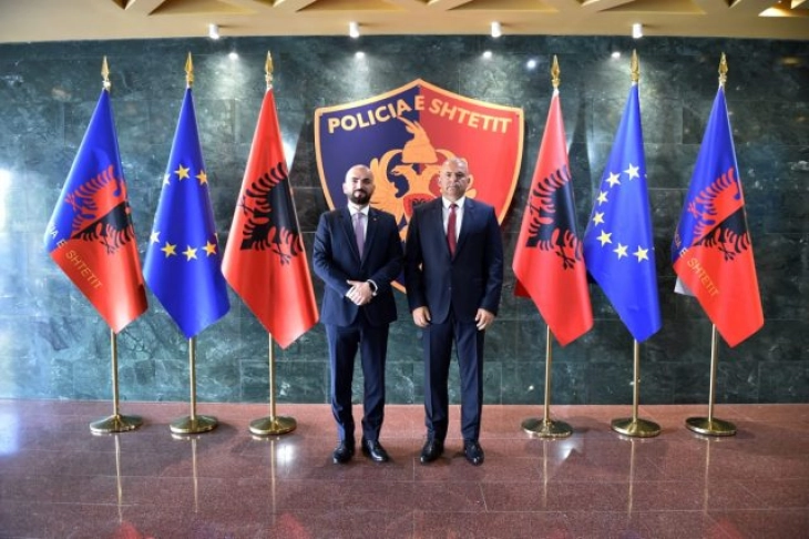 Директорот на БЈБ Тасевски во посета на полицијата на Република Албанија