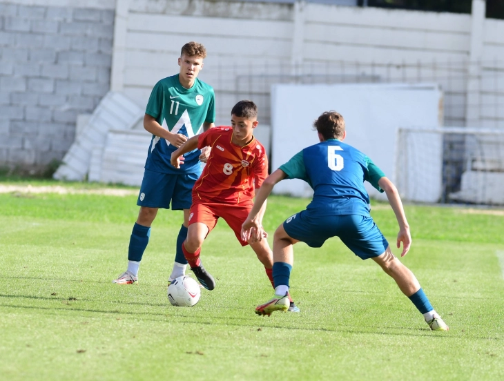 У16: Македонските фудбалери ремизираа против Словенија