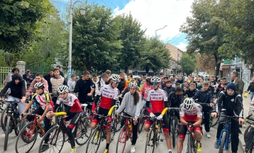 Велосипедско дефиле во Куманово по повод Eвропската недела на мобилност