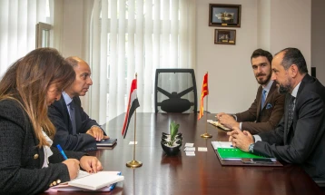 Битиќи на работна средба со амбасадорот на Арапската Република Египет, Калид Емара