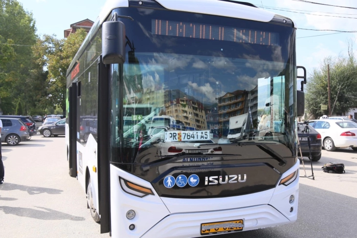 Демо тура со електричен автобус во Тетово по повод европска недела на мобилност