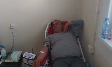 Во крводарителска акција во Делчево собрани рекордни 90 крвни единици