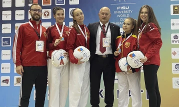 Македонските каратисти со три медали се враќаат од боречката Универзијада