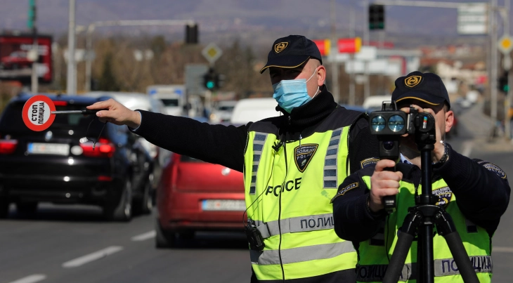 Полицијата изрече 452 санкции за брзо возење