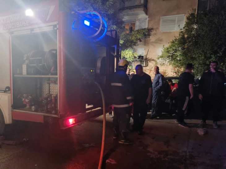 Изгореа два стана во зграда во Штип, полесно повредени две лица