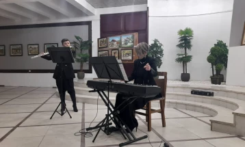Концерт на флејта и џез-пијано во Делчево